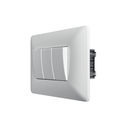 INTERRUPTOR TRIPLE (9/32) 10A 250V (BLANCO) STANFORD